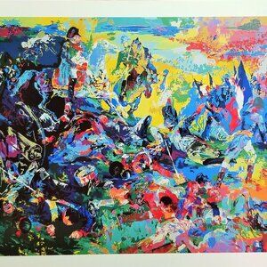 NAPOLEON AT WATERLOO 1987 PROMOTIONAL CARD BY LeROY NEIMAN
